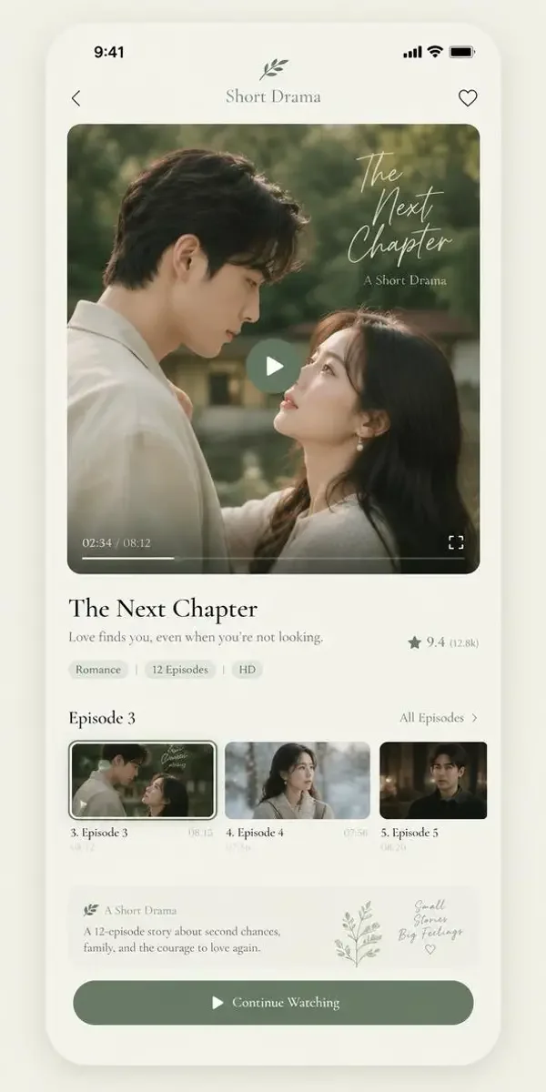 看短剧网页版APP界面 看短剧网页版APP播放页界面展示